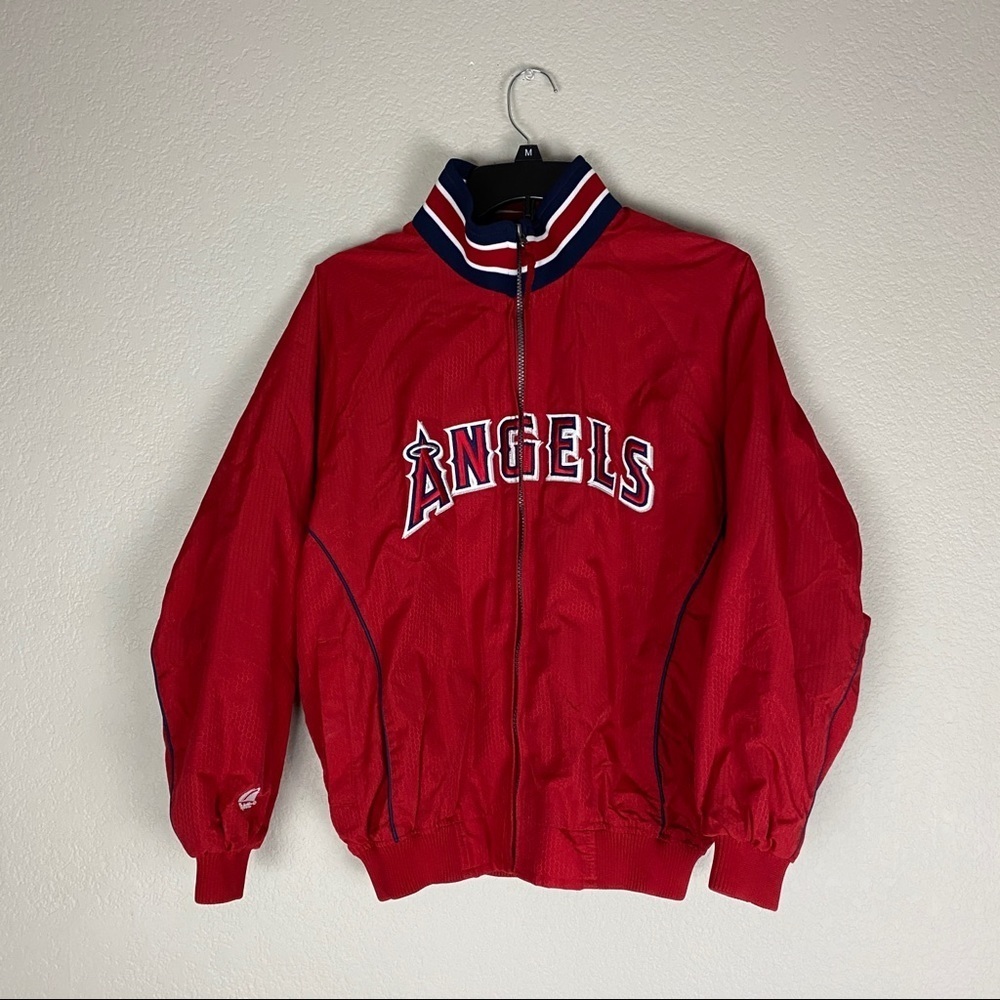 Majestic Angels Jacket Bomber Size Large MLB